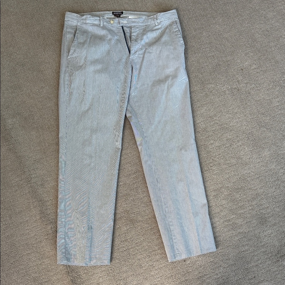 Michael Kors Men's Light Gray Striped Pants